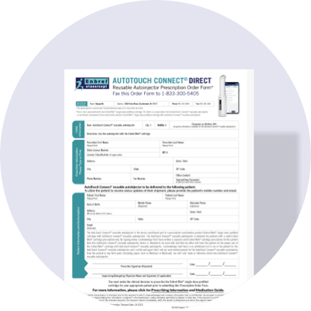 AutoTouch Connect™ Direct Order Form